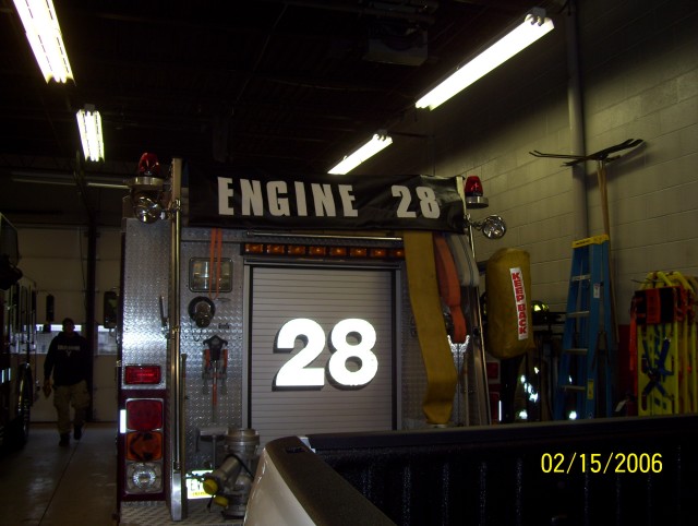 Engine 28's New tarp installed